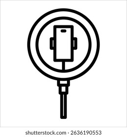 Elemento de icono de luz de anillo para diseño