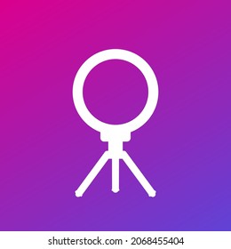 ring light, led lamp vector icon