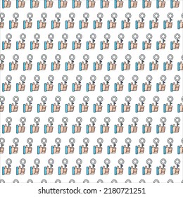 ring light and like icon pattern design 