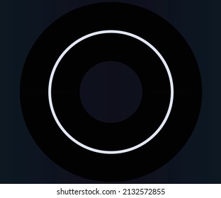 Ring light on a dark background , Vector art Illustration 