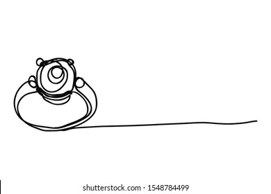 ring, line drawing style,vector design