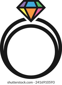Ring logo, Diamond Ring Logo