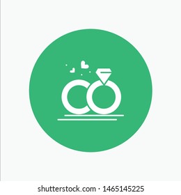 Ring, Marriage, Wedding, Love. Vector Icon Template background