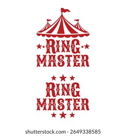 Anel Mestre de Circo com Tema Design