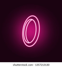 ring neon icon. Elements of jewelry set. Simple icon for websites, web design, mobile app, info graphics