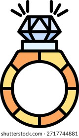 Anillo Nuevo Vector de diseño de iconos creativos