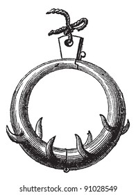 Ringöffnung zum Sieg, vintage gravierte Illustration. Magasin Pittoresque 1875.