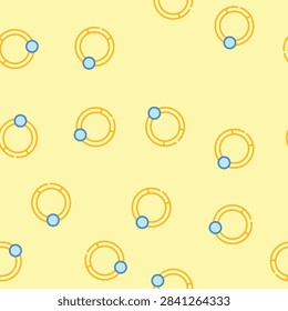 ring piercing vector seamless pattern ring piercing sign illustration