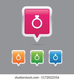 Ring Pin Marker Icons