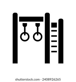 ring playground icon. vector glyph icon for your website, mobile, presentation, and logo design.