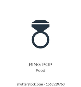 Ring pop icon vector. Trendy flat ring pop icon from food collection isolated on white background. Vector illustration can be used for web and mobile graphic design, logo, eps10
