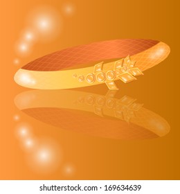 ring with precious stone with shadow