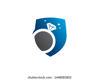 Ring Protect Logo Template Design Vector, Emblem, Design Concept, Creative Symbol, Icon