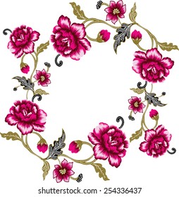 Ring Of Red Flowers.