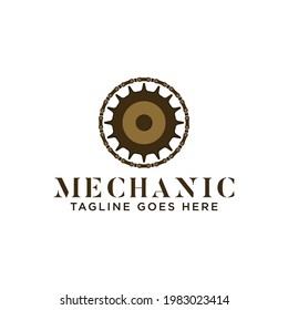 Ring shape chain emblem for logo design 
