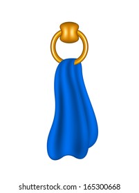 Ring shaped holder with towel