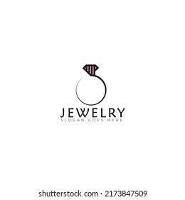 Ring Shaped Jewelry Logo Vector Template Stock Vector (Royalty Free ...