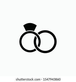 ring sign icon vector isolated