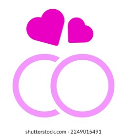 ring solid pink valentine illustration vector and logo new year icon perfect. Icon sign from modern collection for web. Nice design perfect.
