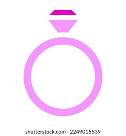ring solid pink valentine illustration vector and logo new year icon perfect. Icon sign from modern collection for web. Nice design perfect.