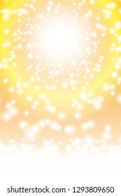 Ring of sparkling light, image of shining sun, star burst