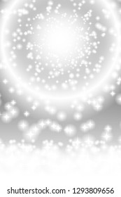 Ring of sparkling light, image of shining sun, star burst