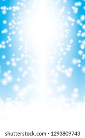 Ring of sparkling light, image of shining sun, star burst