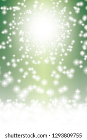 Ring of sparkling light, image of shining sun, star burst