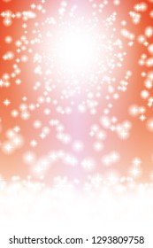 Ring of sparkling light, image of shining sun, star burst