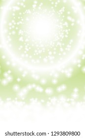 Ring of sparkling light, image of shining sun, star burst