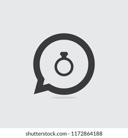 Ring Speech Bubble Icon