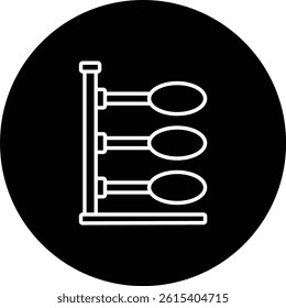 Ring Stand vector icon. Can be used for printing, mobile and web applications.
