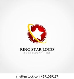 Logo Del Anillo De Estrella, Logotipo Super Hero