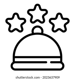 Ring stars icon outline vector. Star gold. Formation stars