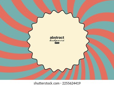 ring sticker seal with spiral candy tone fantasy theme background for advertisement banner,brochure,website landingpage, notebook cover vector eps.