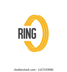 ring stripes design logo vector