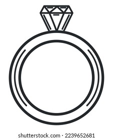 ring tattoo icon isolated flat