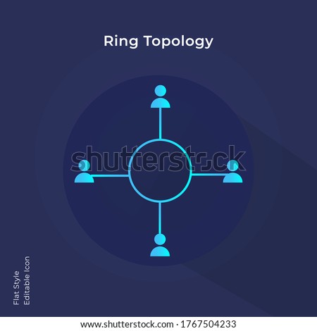Ring topology. It is a network configuration in which device connections create a circular data path. Network Diagram.