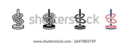 Ring Toss icon sheet multiple style collection