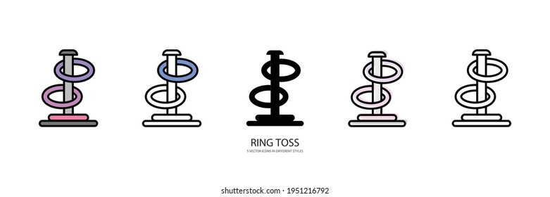 Ring Toss Vector Type Icon