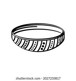 ring vector coloring book isolated white backgroud eps 10