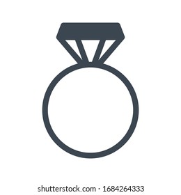ring vector glyph color icon 