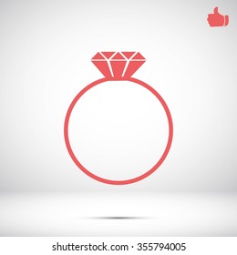 ring vector icon