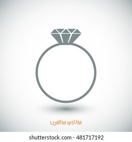 ring vector icon, vector best flat icon, EPS