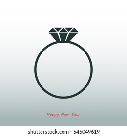 ring vector icon, vector best flat icon, EPS