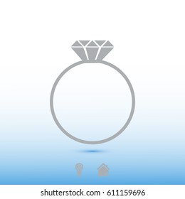 ring vector icon, vector best flat icon, EPS
