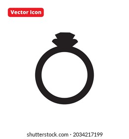 Ringvektorsymbol schwarz einzeln auf Hochzeit