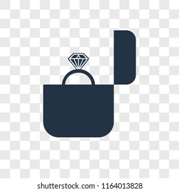 Ring vector icon isolated on transparent background, Ring logo concept