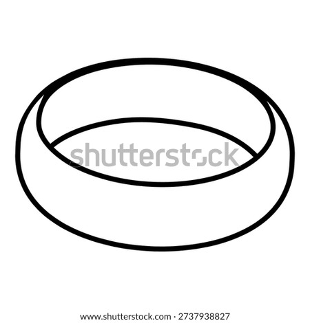 Ring vector icon. Wedding ring Illustration sign. Signet ring symbol or logo.