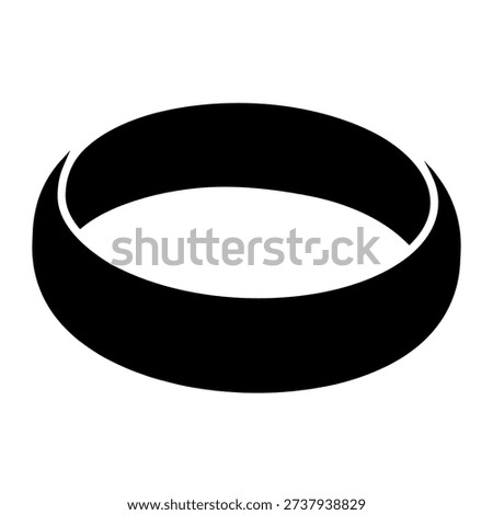 Ring vector icon. Wedding ring Illustration sign. Signet ring symbol or logo.
